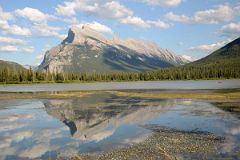 35 Mount Rundle Is Reflected In Vermillion Lake In Late Afternoon In Summer.jpg